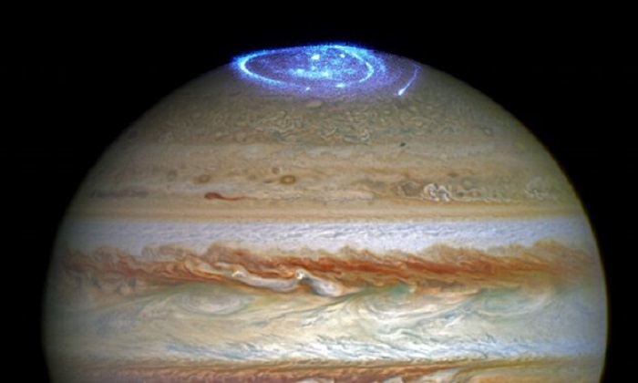 Luminous beauty of Jupiter`s auroras revealed by Hubble telescope 